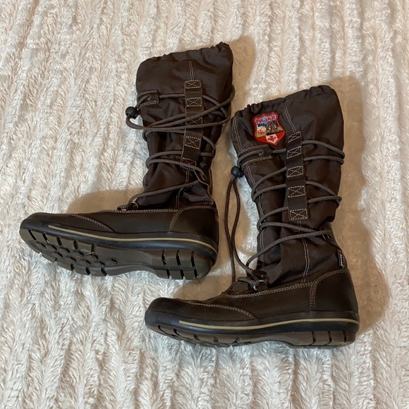 Pajar brown boots great quality leather lace up boots size 7.5 - Picture 4 of 8